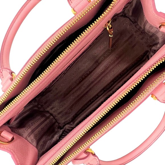 PRADA 2WAY Shoulder Bag Galleria Saffiano Lux Pink - Picture 11 of 12